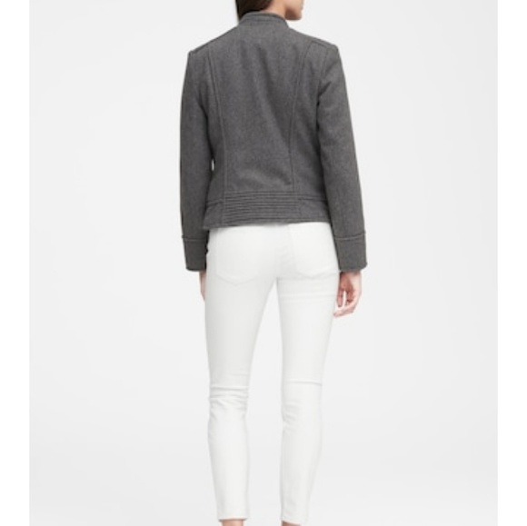 MUST GO! NWT banana republic wool moto jacket - Picture 3 of 8
